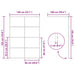 Zid de duș walk-in Auriu 140 x 195 cm sticlă securizată - WALTI WALTI