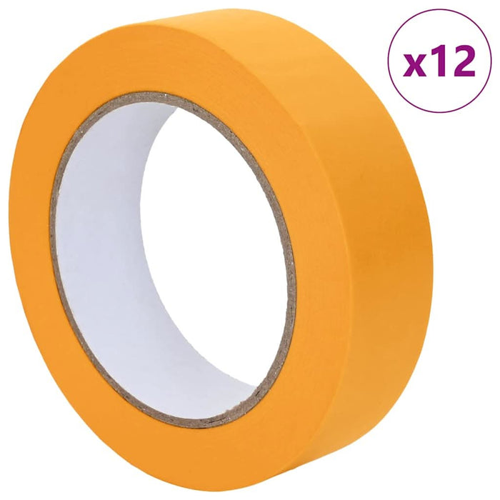 Bende de Mascare pentru Pictori 12 pcs Galben 25mm x 50m Hârtie - WALTI WALTI