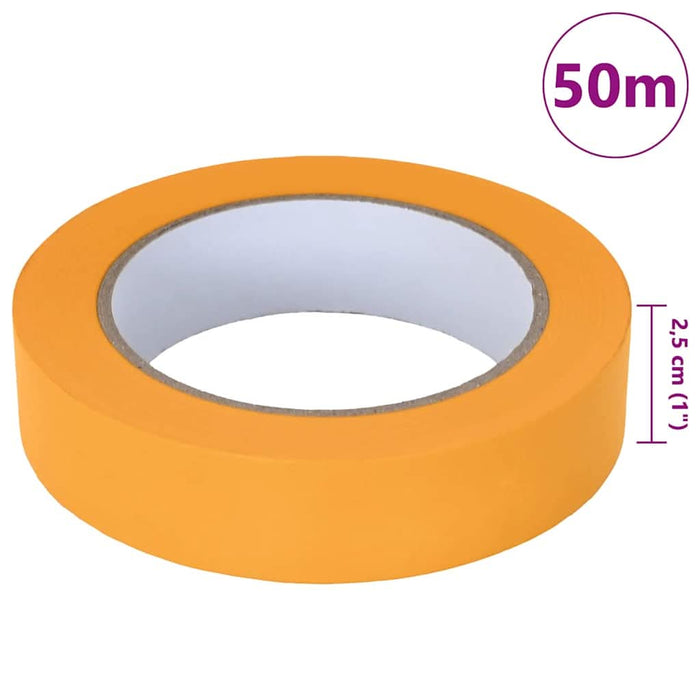 Bende de Mascare pentru Pictori 12 pcs Galben 25mm x 50m Hârtie - WALTI WALTI