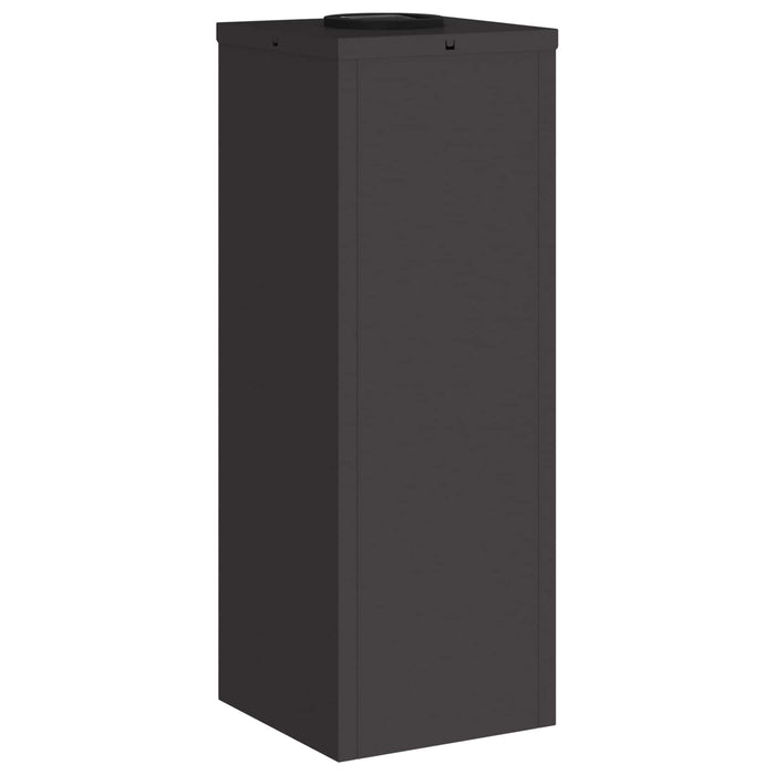 Lampa de parcurs LED solar 2 pcs Negru Oțel laminat la rece - WALTI WALTI