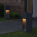 Lampa de parcurs LED solar 2 pcs Antracit Oțel laminat la rece - WALTI WALTI