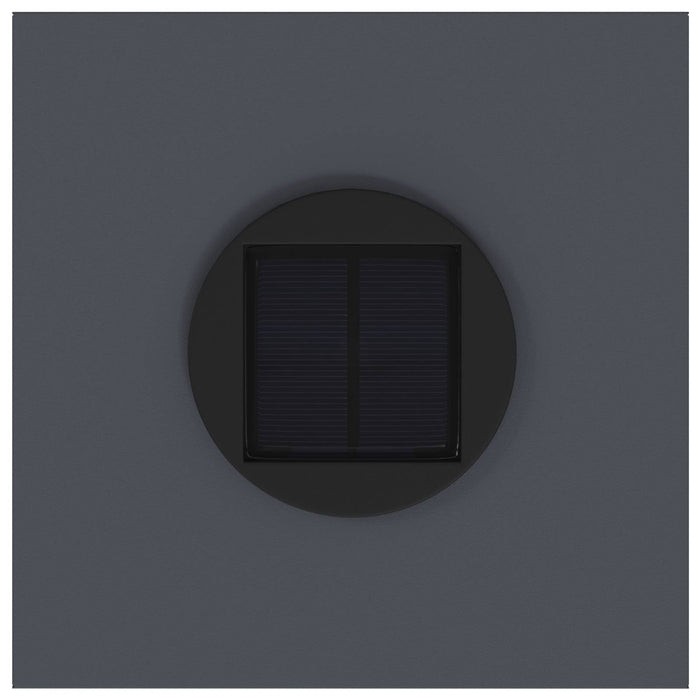 Lampa de parcurs LED solar 2 pcs Antracit Oțel laminat la rece - WALTI WALTI