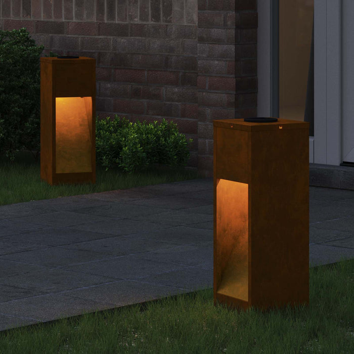 Lampa de parcurs LED solar cu lumini cu baterie 2 pcs Bronz - WALTI WALTI