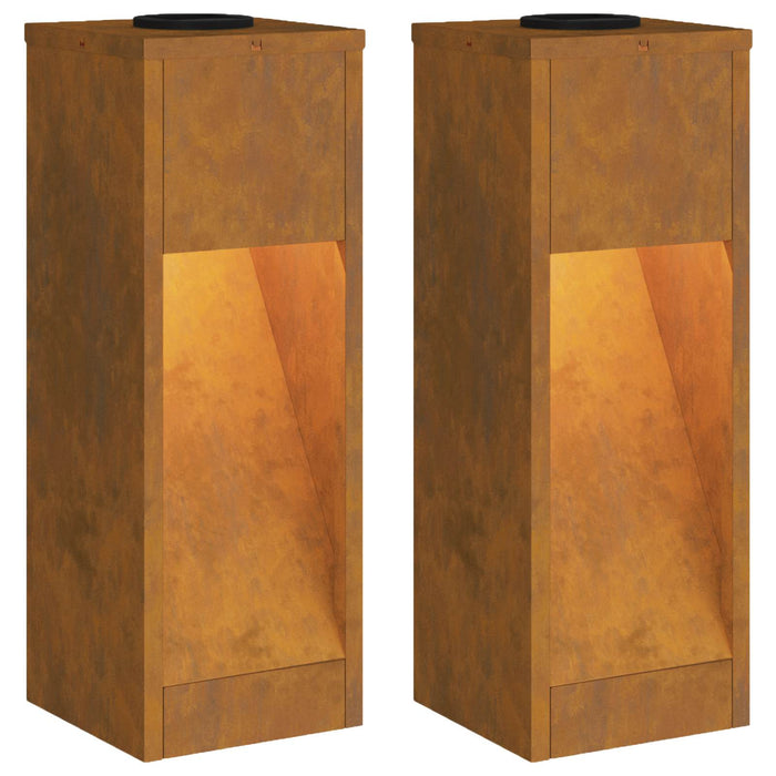 Lampa de parcurs LED solar cu lumini cu baterie 2 pcs Bronz - WALTI WALTI