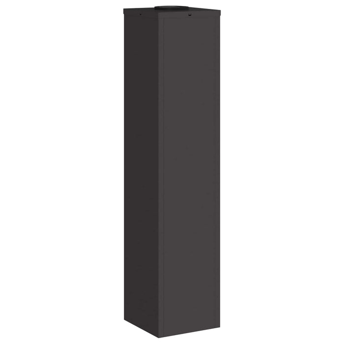 Lampa de parcurs LED solar 2 pcs Negru Oțel laminat la rece - WALTI WALTI