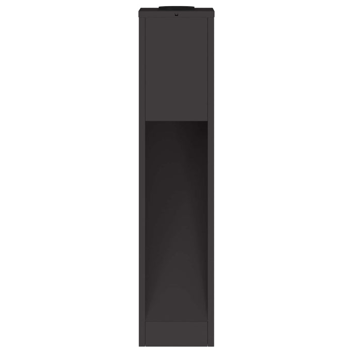 Lampa de parcurs LED solar 2 pcs Negru Oțel laminat la rece - WALTI WALTI