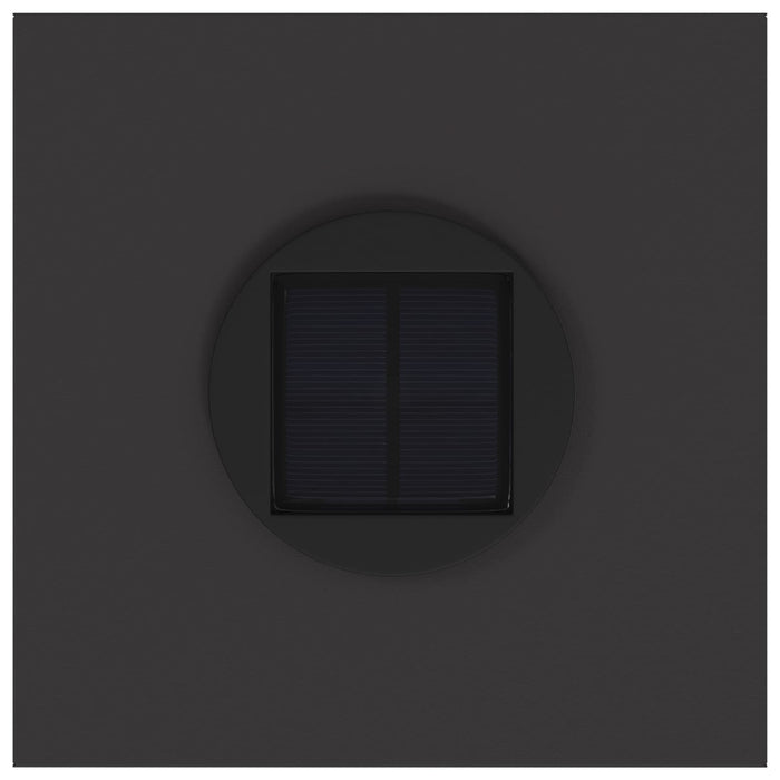 Lampa de parcurs LED solar 2 pcs Negru Oțel laminat la rece - WALTI WALTI