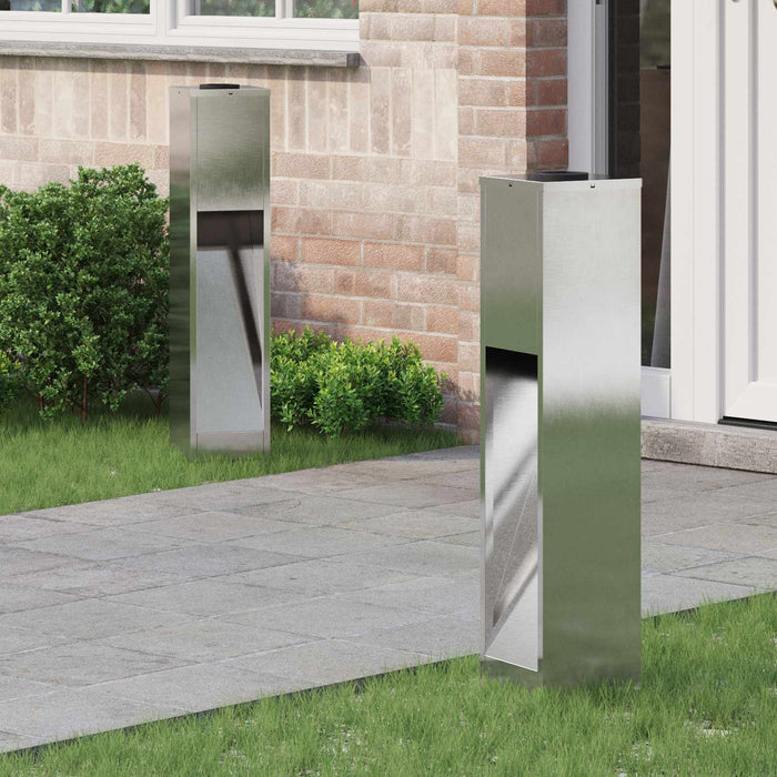 Lampa de parcurs LED solar 2 pcs Oţel inoxidabil - WALTI WALTI