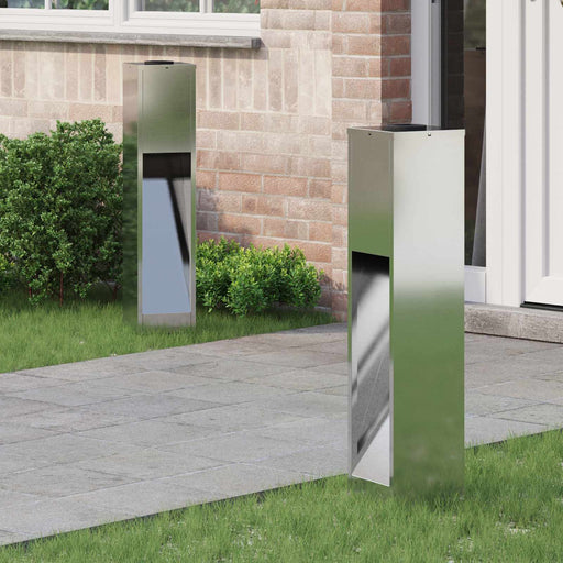 Lampa de parcurs LED solar 2 pcs Galvanizat Galvanizat - WALTI WALTI