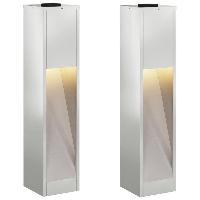 Lampa de parcurs LED solar 2 pcs Galvanizat Galvanizat - WALTI WALTI