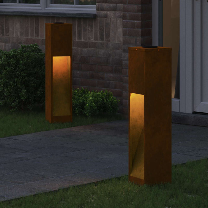 Lampa de parcurs LED solar cu lumini cu baterie 2 pcs Bronz - WALTI WALTI