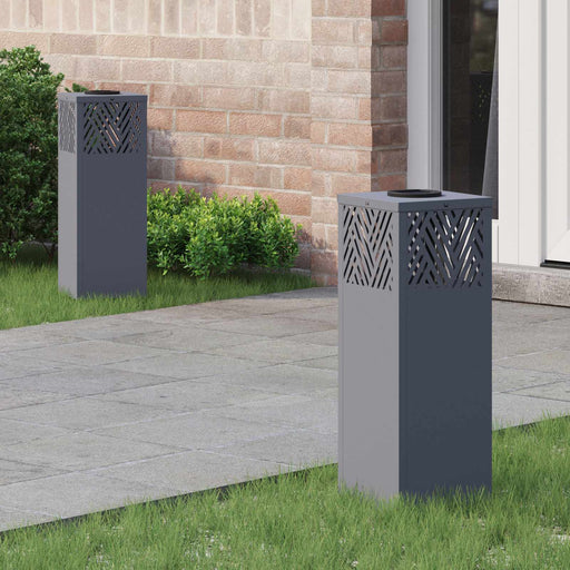 Lumină LED Solară pentru Alei 2 pcs Antracit - WALTI WALTI
