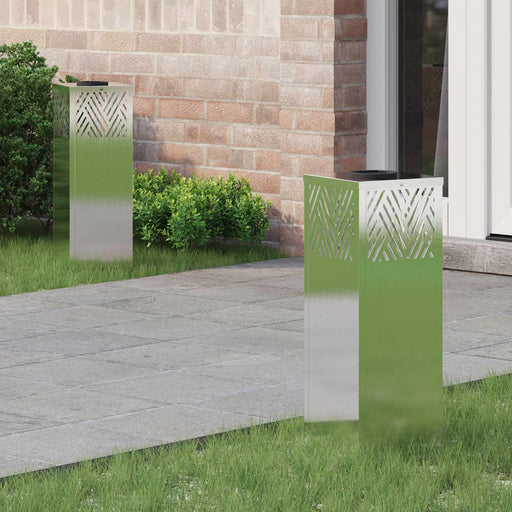 Lumină LED Solară pentru Alei 2 pcs Oţel inoxidabil - WALTI WALTI