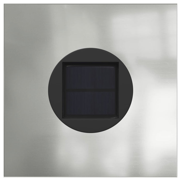 Lumină LED Solară pentru Alei 2 pcs Galvanizat Galvanizat - WALTI WALTI