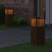 Lumină LED Solară pentru Alei cu lumini cu baterie 2 pcs Bronz - WALTI WALTI