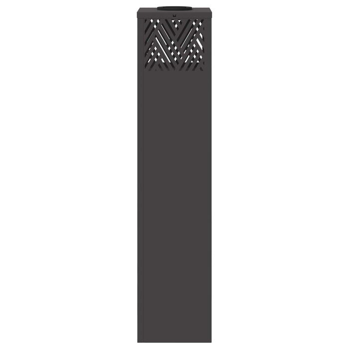 Lumină LED Solară pentru Alei 2 pcs Negru Oțel laminat la rece - WALTI WALTI