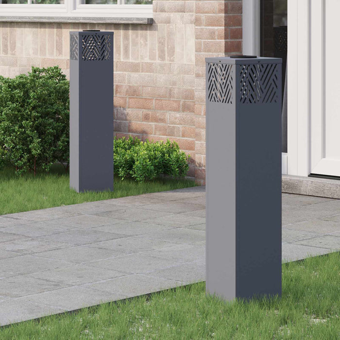 Lumină LED Solară pentru Alei 2 pcs Antracit - WALTI WALTI