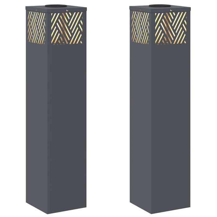 Lumină LED Solară pentru Alei 2 pcs Antracit - WALTI WALTI