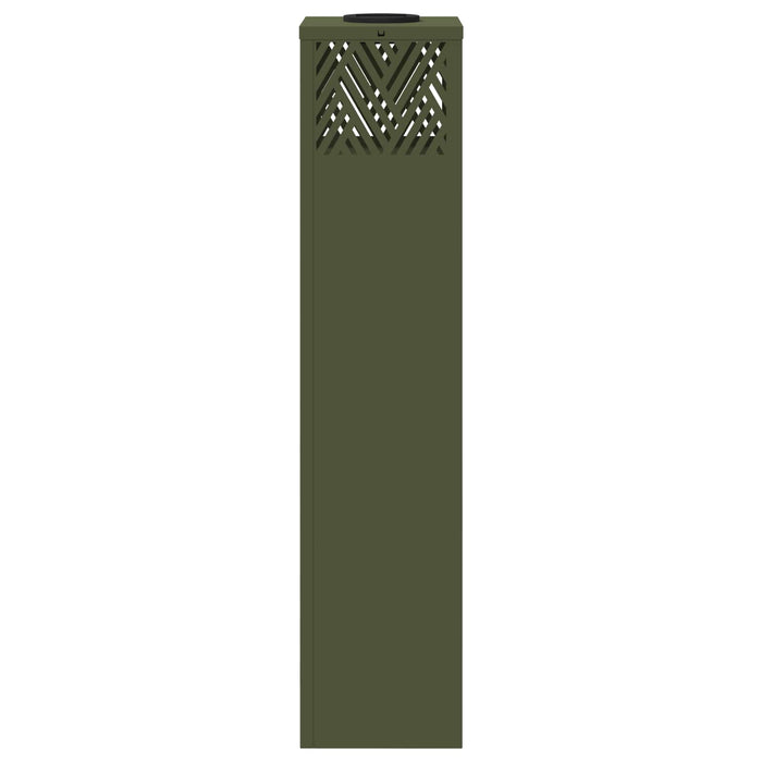 Lumină LED Solară pentru Alei 2 pcs Verde măsliniu - WALTI WALTI
