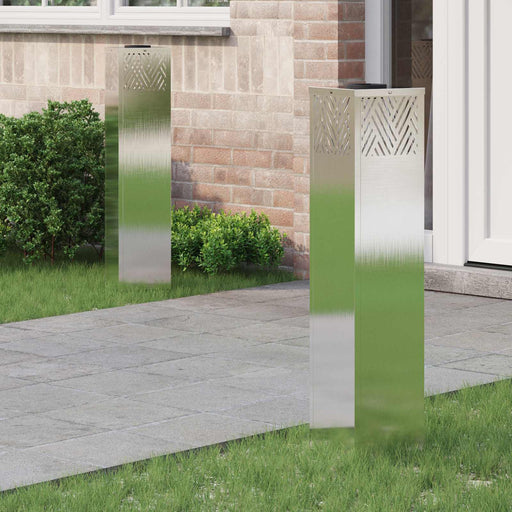 Lumină LED Solară pentru Alei 2 pcs Oţel inoxidabil - WALTI WALTI
