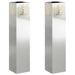 Lumină LED Solară pentru Alei 2 pcs Galvanizat Galvanizat - WALTI WALTI