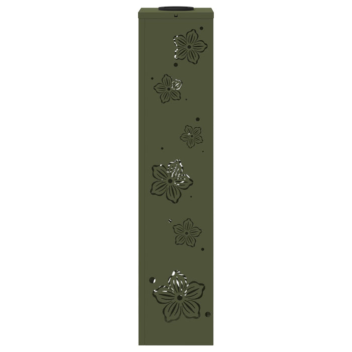 Lumină LED Solară pentru Alei 2 pcs Verde măsliniu - WALTI WALTI
