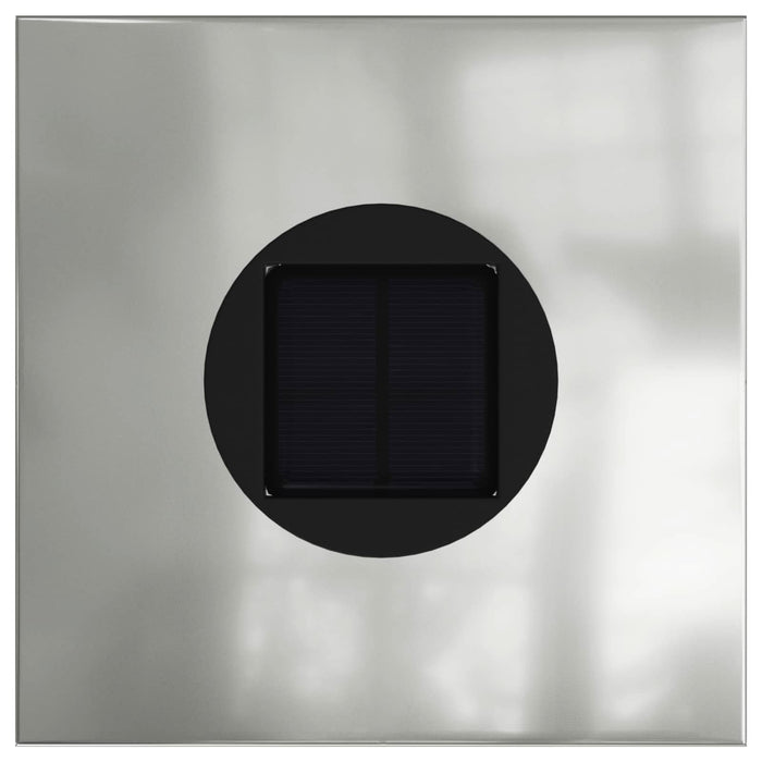 Lumină LED Solară pentru Alei 2 pcs Argintiu Oțel galvanizat - WALTI WALTI