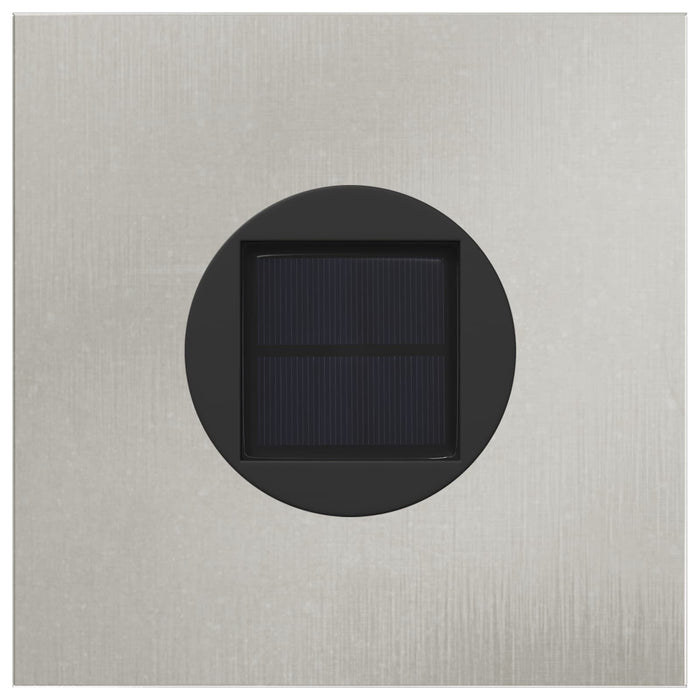 Lumină LED Solară pentru Alei 2 pcs Argintiu Oţel inoxidabil - WALTI WALTI