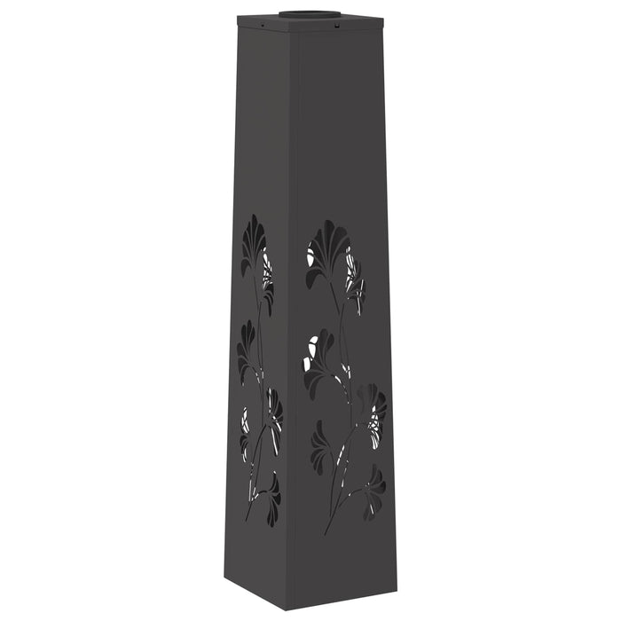 Lumină LED Solară pentru Alei 2 pcs Negru Oțel laminat la rece - WALTI WALTI