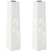 Lumină LED Solară pentru Alei 2 pcs Alb Oțel laminat la rece - WALTI WALTI