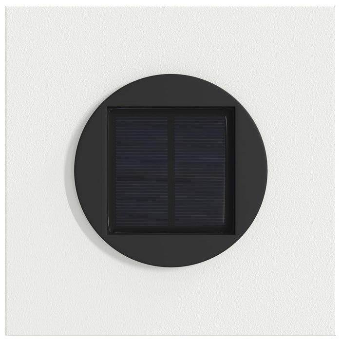 Lumină LED Solară pentru Alei 2 pcs Alb Oțel laminat la rece - WALTI WALTI