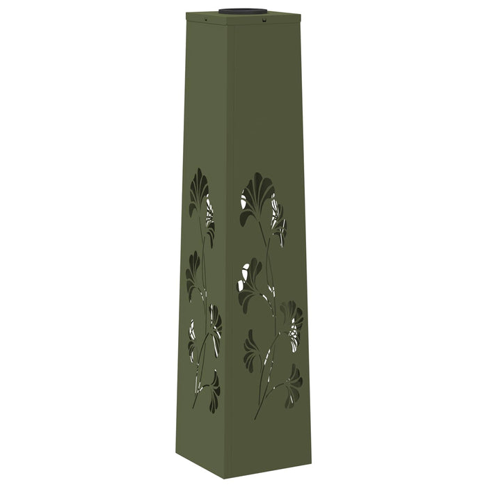Lumină LED Solară pentru Alei 2 pcs Verde măsliniu - WALTI WALTI