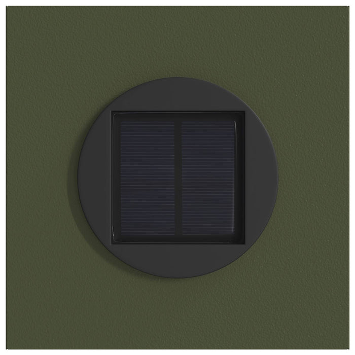 Lumină LED Solară pentru Alei 2 pcs Verde măsliniu - WALTI WALTI