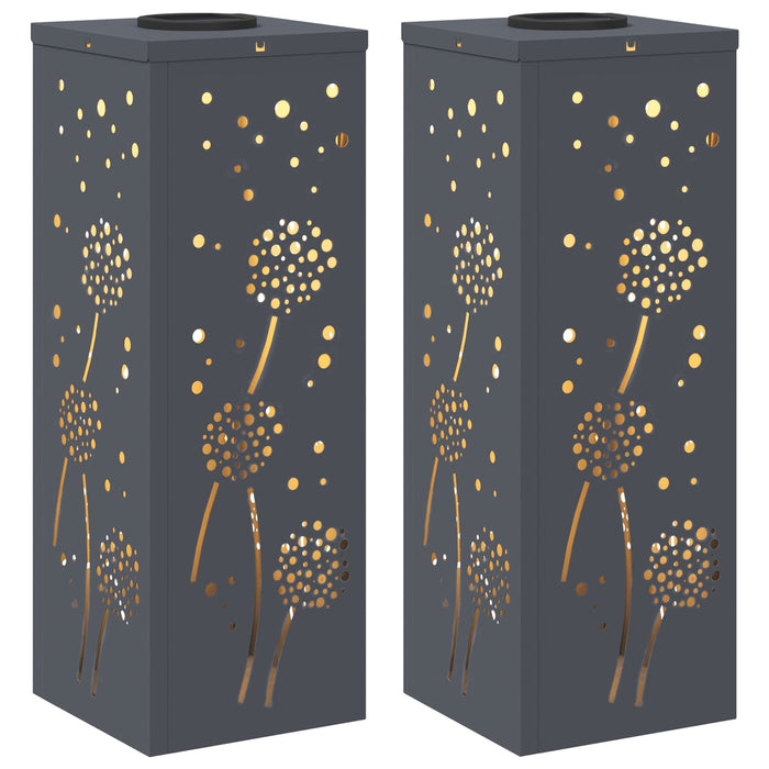 Lumină LED Solară pentru Alei 2 pcs Antracit - WALTI WALTI