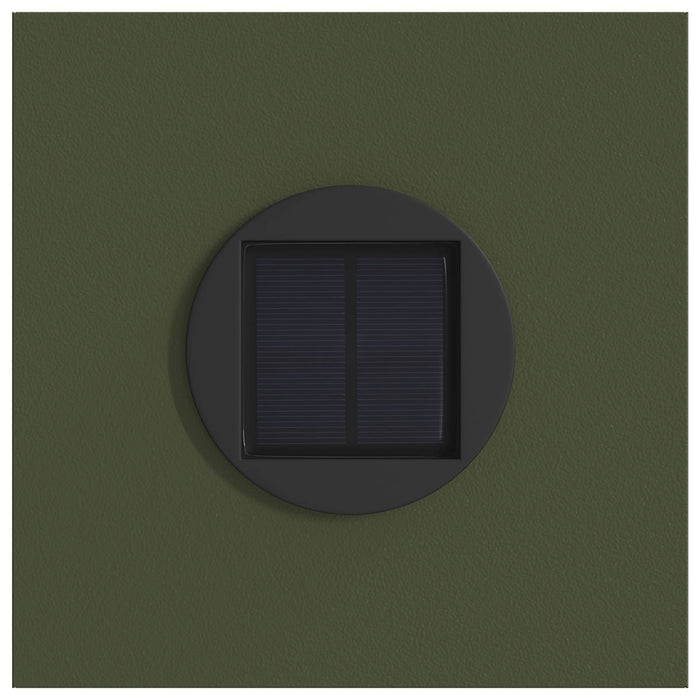 Lumină LED Solară pentru Alei 2 pcs Verde măsliniu - WALTI WALTI