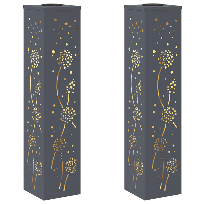 Lumină LED Solară pentru Alei 2 pcs Antracit - WALTI WALTI
