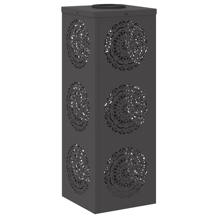 Lumină LED Solară pentru Alei 2 pcs Negru Oțel laminat la rece - WALTI WALTI