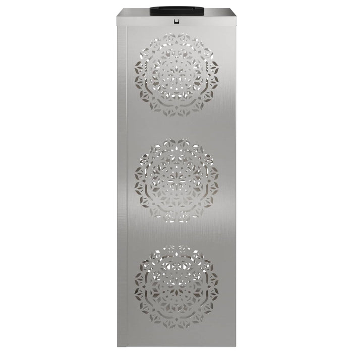 Lumină LED Solară pentru Alei 2 pcs Argintiu Oţel inoxidabil - WALTI WALTI