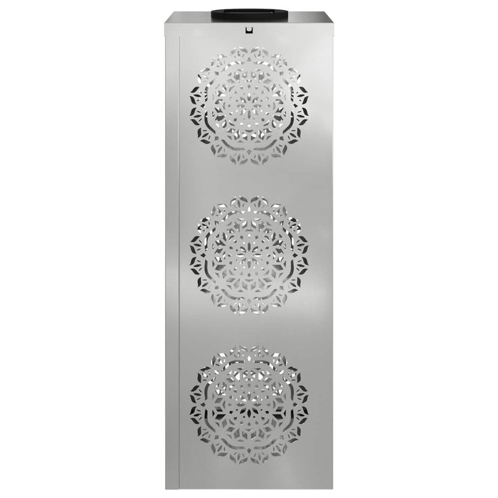 Lumină LED Solară pentru Alei 2 pcs Argintiu Oțel galvanizat - WALTI WALTI