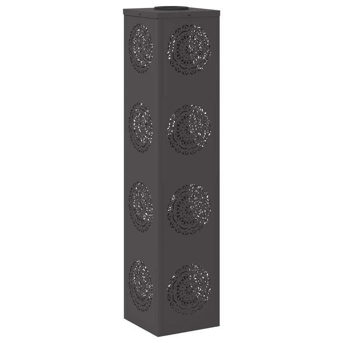 Lumină LED Solară pentru Alei 2 pcs Negru Oțel laminat la rece - WALTI WALTI