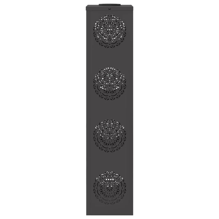 Lumină LED Solară pentru Alei 2 pcs Negru Oțel laminat la rece - WALTI WALTI