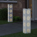 Lumină LED Solară pentru Alei 2 pcs Alb Oțel laminat la rece - WALTI WALTI