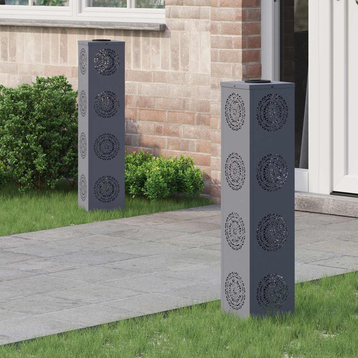 Lumină LED Solară pentru Alei 2 pcs Antracit - WALTI WALTI