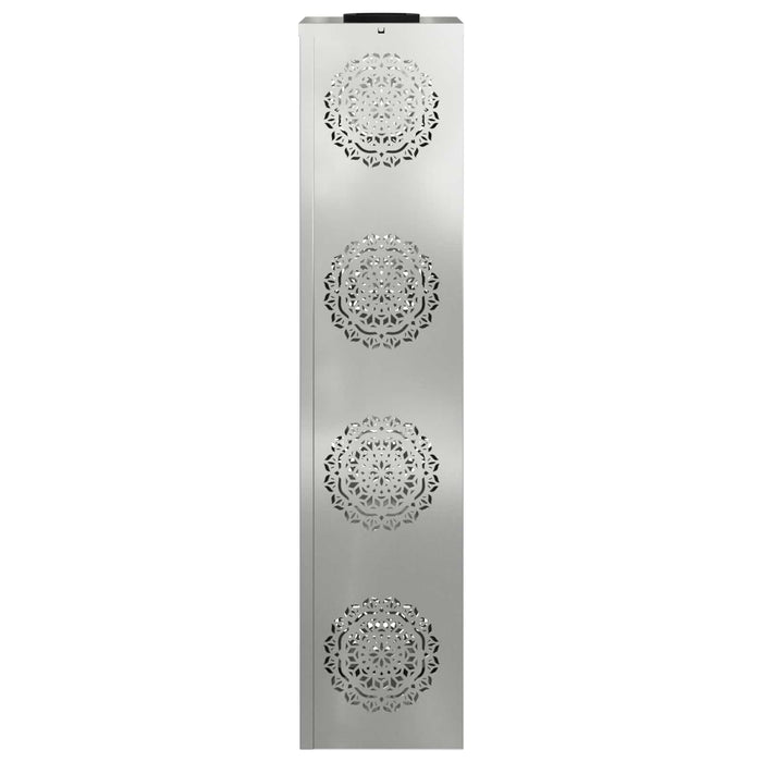 Lumină LED Solară pentru Alei 2 pcs Argintiu Oțel galvanizat - WALTI WALTI