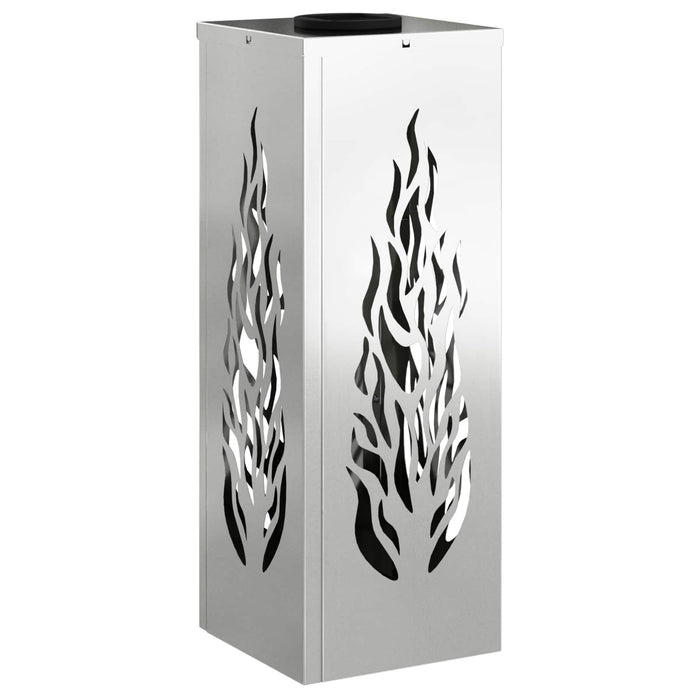 Lumină LED Solară pentru Alei 2 pcs Argintiu Oțel galvanizat - WALTI WALTI