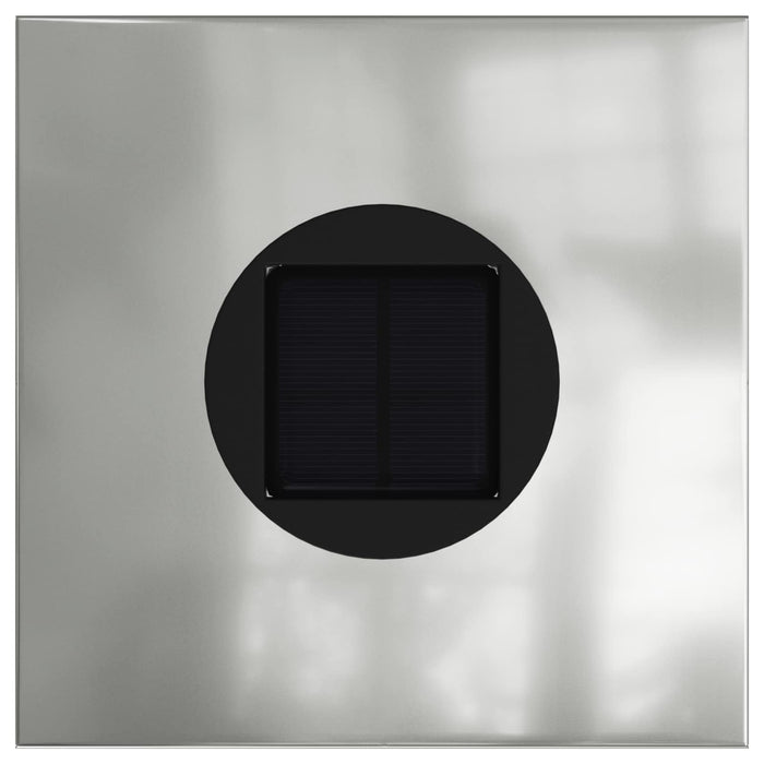 Lumină LED Solară pentru Alei 2 pcs Argintiu Oțel galvanizat - WALTI WALTI