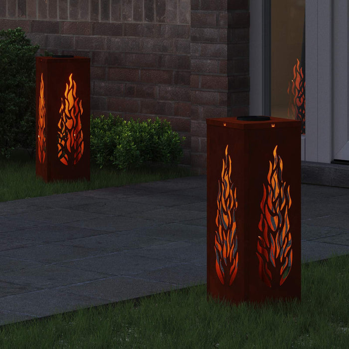 Lumină LED Solară pentru Alei cu lumini cu baterie 2 pcs Bronz - WALTI WALTI