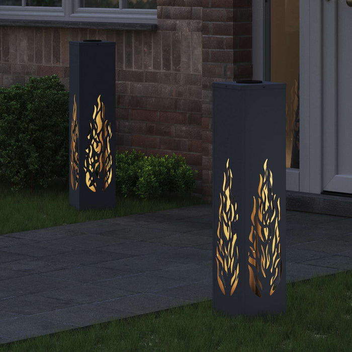 Lumină LED Solară pentru Alei 2 pcs Antracit - WALTI WALTI