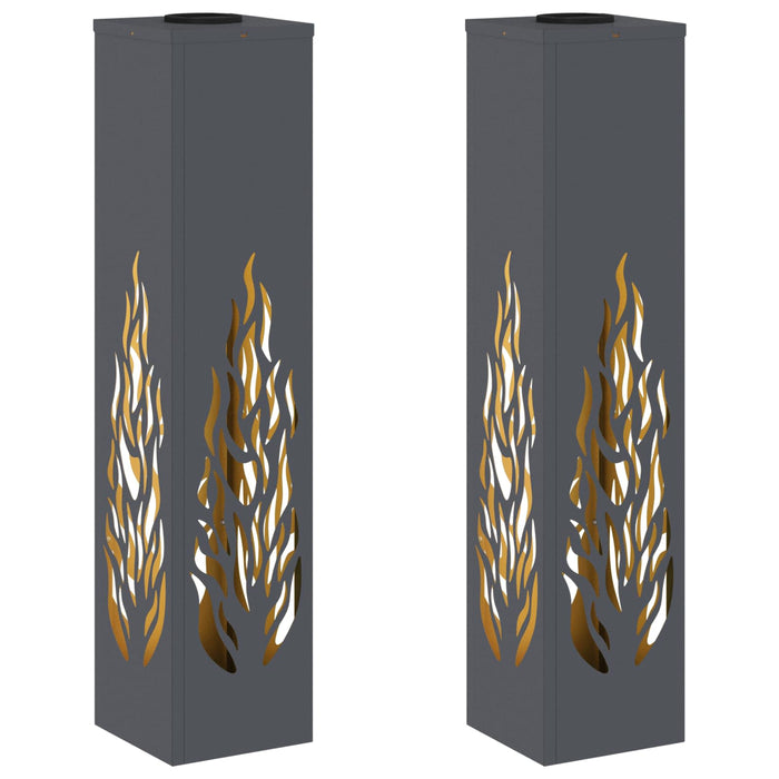 Lumină LED Solară pentru Alei 2 pcs Antracit - WALTI WALTI