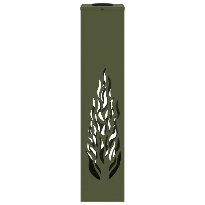 Lumină LED Solară pentru Alei 2 pcs Verde măsliniu - WALTI WALTI